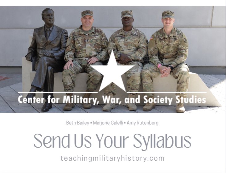 With the semester wrapping up, it’s the perfect time to send us the syllabi of all the military history classes you taught—we look forward to adding them to our repository! #twitterstorians #AcademicChatter 

teachingmilitaryhistory.com