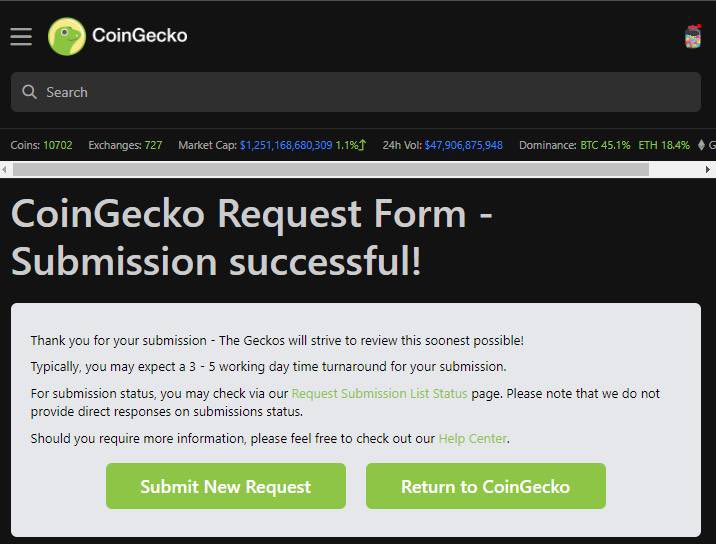Hey <a href="/CoinMarketCap/">CoinMarketCap</a> &amp; <a href="/coingecko/">CoinGecko</a> 

We applied! 

Now apply yourself and get the strong Stark #Army on board!

<a href="/IronmanPepe/">PEPE SANTA</a> shouldn’t be held down! 

We’re waiting….Tik, Tok, Tik, Tok 

Request - (678299) #CMC