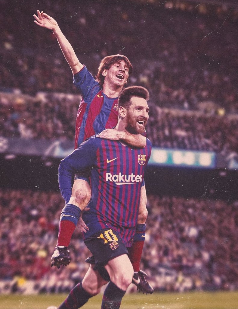BarcaWorldwide's tweet photo. 🗣️ Pep Guardiola: “Leo Messi made Barcelona much bigger.” https://t.co/CsJF7NNbJ0