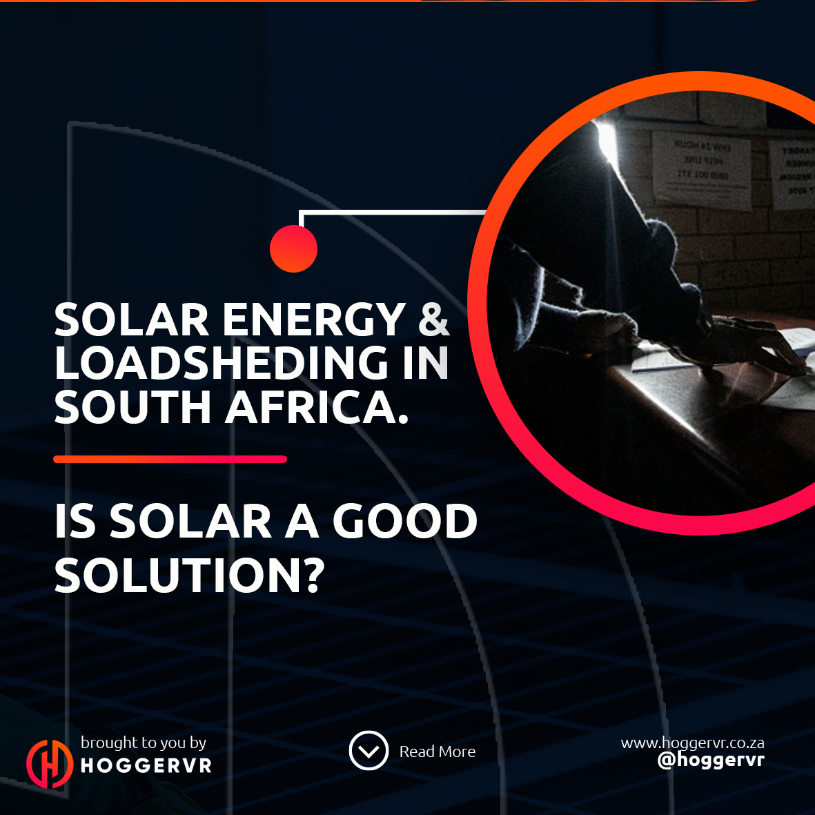 HoggerVr's tweet photo. "OFF THE GRID” has been the solution for many South Africans due to Load-shedding.

Disadvantage of Solar Panels:
Initial cost price depending on the size. 

Advantage  short &amp; long-term:
-Reduces Electricity bill
-Has low maintenance cost

Would you really say it's costly? https://t.co/9anzk3pGgO