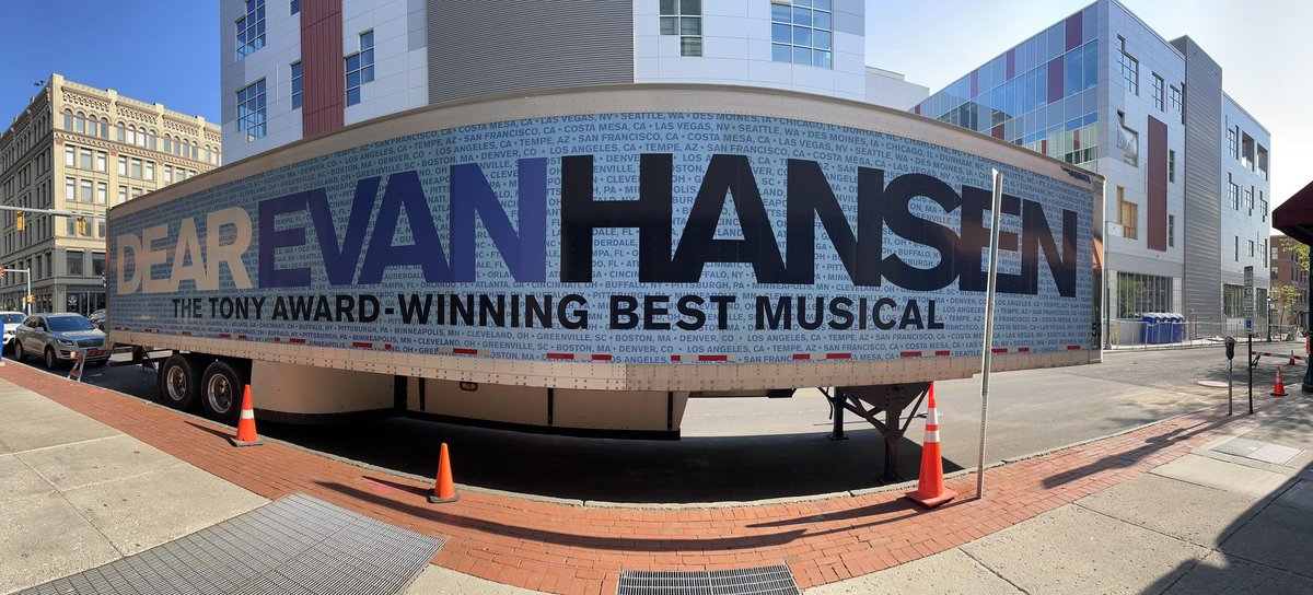 DEAR EVAN HANSEN will be found at the Landmark Theatre now through Sunday. Tickets at the Landmark Box Office or bit.ly/DearEvanHansen… 🎟️