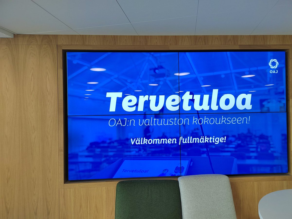Nintsi_K's tweet photo. OAJ:n valtuuston kokous käynnissä! #valtuusto koolla 10.-12.5.2023.
@oajry https://t.co/3KKMq4vDPl