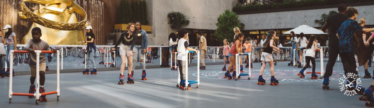 CampDirectors's tweet photo. @FieldTripDir A summer must-Flipper’s Roller Boogie Palace NYC is set at the Rink at Rockefeller Center that is transformed into a fun for all roller skating experience. Skate daytime or evenings alongside DJ music. For more info https://t.co/XlM1lIOy6j https://t.co/Pi1vODM5Kx