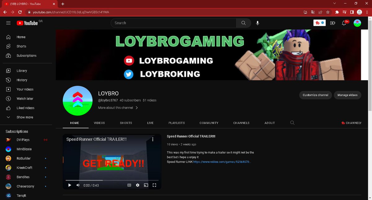 LOYBROKING's tweet photo. Thanks for 40SUBS!!!!!!🥳🥳
#ROBLOX #ROBLOXYT #RobloxDev #RobloxDevs https://t.co/WtM2LEap06