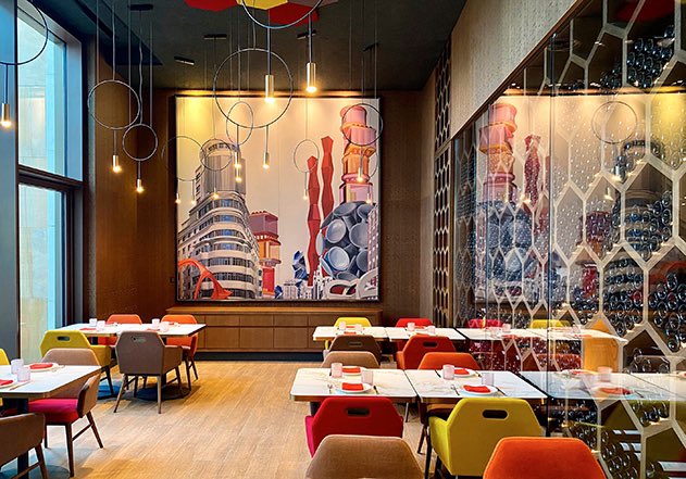 Our team at #bluehausgroup were thrilled to have been involved in the super exciting Jaleo by Jose Andres project which has turned out beautifully. Congratulations to all involved, a wonderful collaboration and team effort #royalatlantis #people #design #innovation #reinvestment