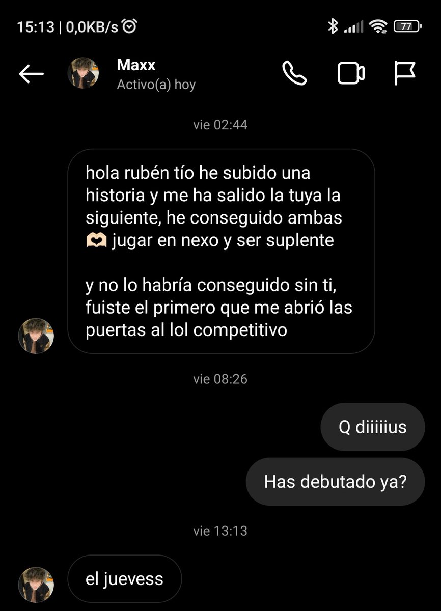 Nos hace super felices este tipo de noticias😭❤️ 

Enhorabuena <a href="/maxpujs/">max</a>, a lo mejor <a href="/CoachRhottyx/">Rubén Olivas</a> te dio la primera oportunidad, pero tu te has merecido el resto con el sudor de tu frente. 

⚡Apoyadlo mañana en su estreno⚡

<a href="/SomosLaTormenta/">Circuito Tormenta</a> <a href="/UCAM_esports/">UCAM Esports</a>