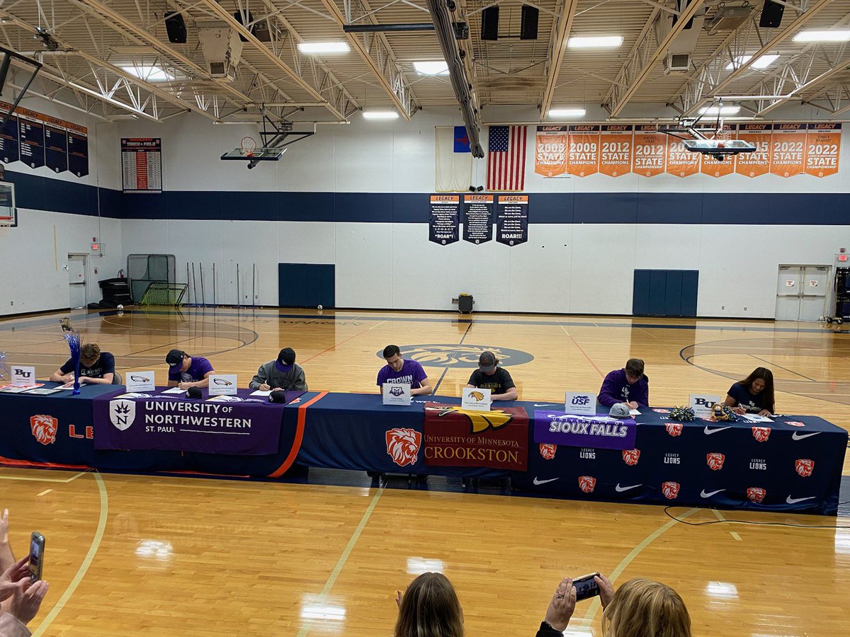 Nathan Bellefeuille (@nebellefeuille) on Twitter photo Congratulations to our 7 seniors who signed their Letter of Intent this morning! Awesome time celebrating their past successes and future endeavors at their respective college programs. <a href="/AidenJohnson21/">Aiden Johnson</a> <a href="/AJChristian23/">Alex Christian</a> <a href="/DrewAlbrecht08/">Drew Albrecht</a> <a href="/ben_tschida16/">Ben Tschida</a> <a href="/grant_lindholm/">Grant Lindholm</a> <a href="/NolanLindholm/">Nolan Lindholm</a> Congratulations to our 7 seniors who signed their Letter of Intent this morning! Awesome time celebrating their past successes and future endeavors at their respective college programs. <a href="/AidenJohnson21/">Aiden Johnson</a> <a href="/AJChristian23/">Alex Christian</a> <a href="/DrewAlbrecht08/">Drew Albrecht</a> <a href="/ben_tschida16/">Ben Tschida</a> <a href="/grant_lindholm/">Grant Lindholm</a> <a href="/NolanLindholm/">Nolan Lindholm</a>