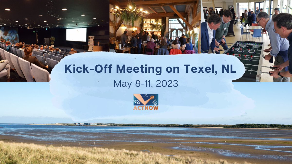 ACTNOW project (@actnowmarine) on Twitter photo We're kicking it off, in person! Although physical meetings have become more normal again, we're still happy to meet here on beautiful Texel, get to know each other, and plan the 4 years ahead of us.
Learn more about ACTNOW here: actnow-project.eu
<a href="/NIOZnieuws/">@NIOZnieuws</a> <a href="/EU_MARE/">EU Maritime & Fish</a> We're kicking it off, in person! Although physical meetings have become more normal again, we're still happy to meet here on beautiful Texel, get to know each other, and plan the 4 years ahead of us.
Learn more about ACTNOW here: actnow-project.eu
<a href="/NIOZnieuws/">@NIOZnieuws</a> <a href="/EU_MARE/">EU Maritime & Fish</a>