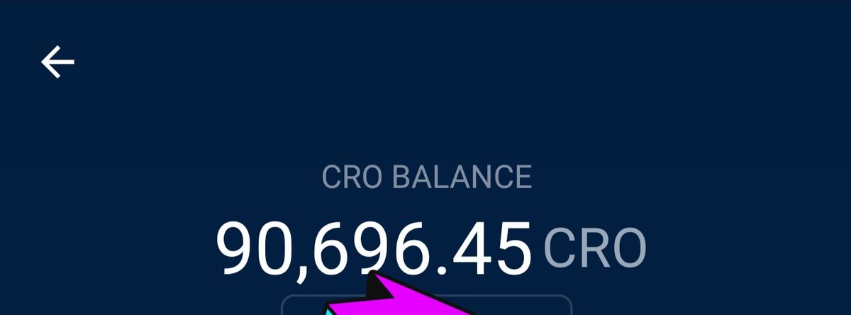 StephenCMalloy's tweet photo. @WhaleChart Yup. Almost reached 100k $cro. Will achieve this next pay day. https://t.co/u1kY6L4B6C
