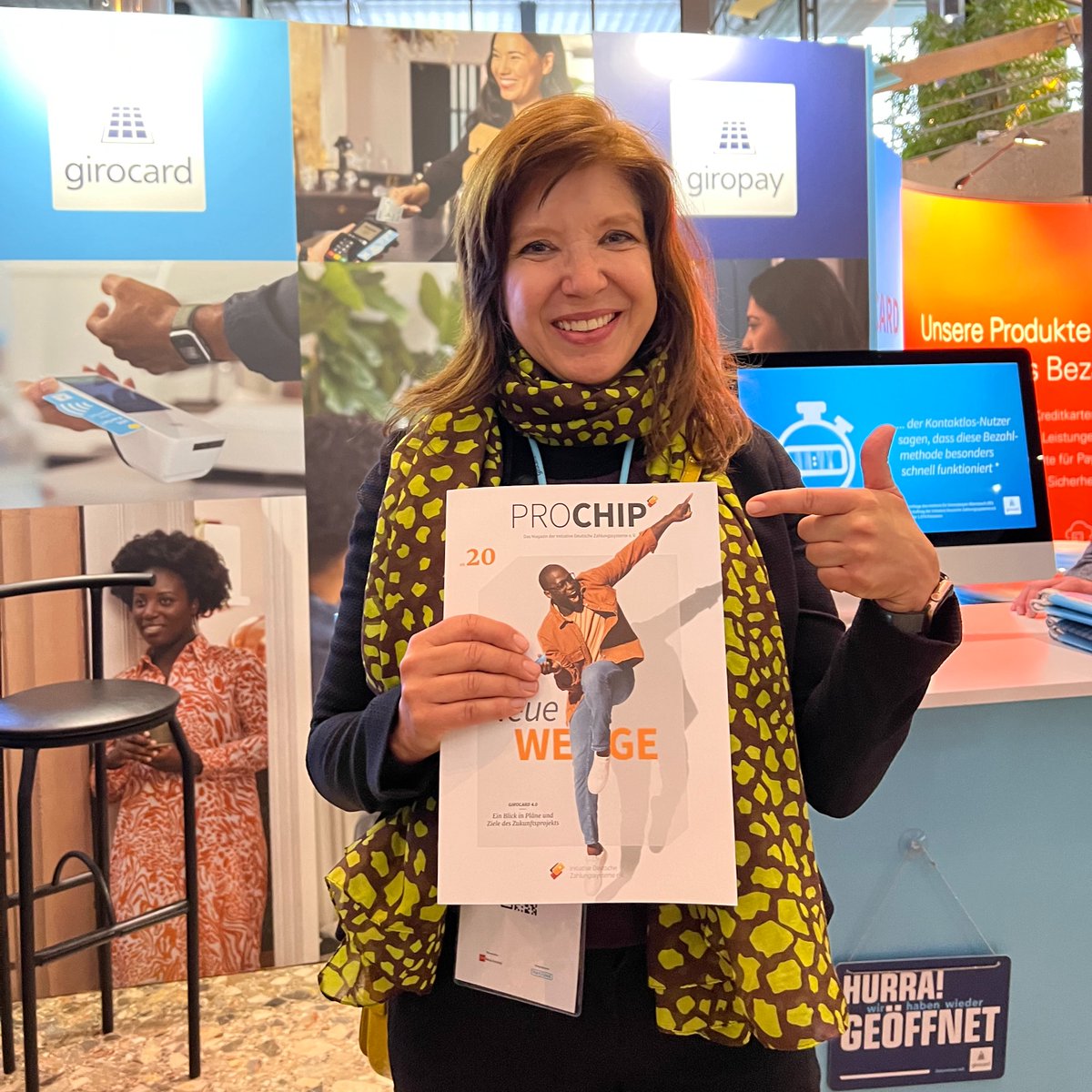 Heute startete der #EHIPaymentKongress 2023 in Bonn und dabei darf die neuste Ausgabe unseres Vereinsmagazins #ProChip natürlich nicht fehlen! Besuchen Sie den Stand der <a href="/girocard/">girocard</a> und sichern Sie sich neben der #girocard_Ente auch ein Exemplar der Jubiläumsausgabe!