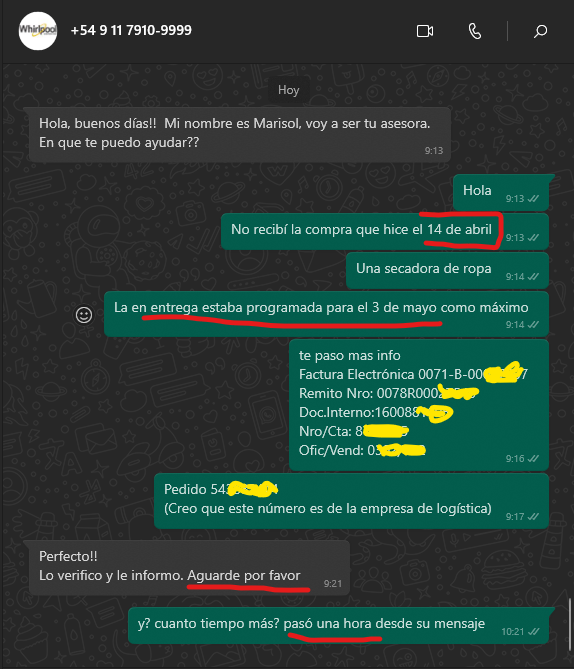 JosemaCuenca's tweet photo. @whirlpool_arg  #hotsaleArg #provinciacompras  @bancoprovincia  #estafa https://t.co/8tIn0qXRo7