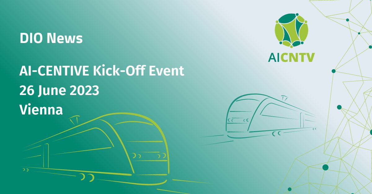 ꜱᴀᴠᴇ ᴛʜᴇ ᴅᴀᴛᴇ: on 26 June 2023 we invite all project partners and the DIO mobility community to Vienna to the public kick-off of AI-CENTIVE. 🚀 The event is the best opportunity to get more insights about the project. Register here 👉: ow.ly/sIFp50Okny0