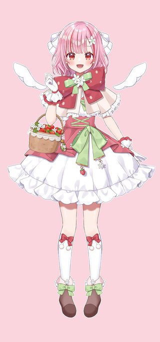 VTuberの苺莉ゆさちゃん(@meiriyusa)のお身体を担当させていただきました～! 動いてる姿めちゃくちゃ可愛くて差分も沢山なのでぜひぜひ配信見てみてください🍓💖 