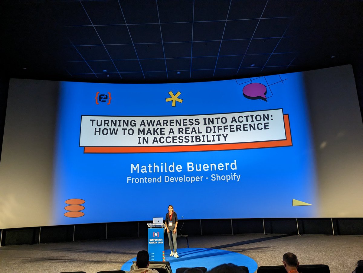 inmaculadaalcon's tweet photo. Que se hable de accesibilidad es bien
#CodemotionMadrid23 https://t.co/LZAs5Pq1xx