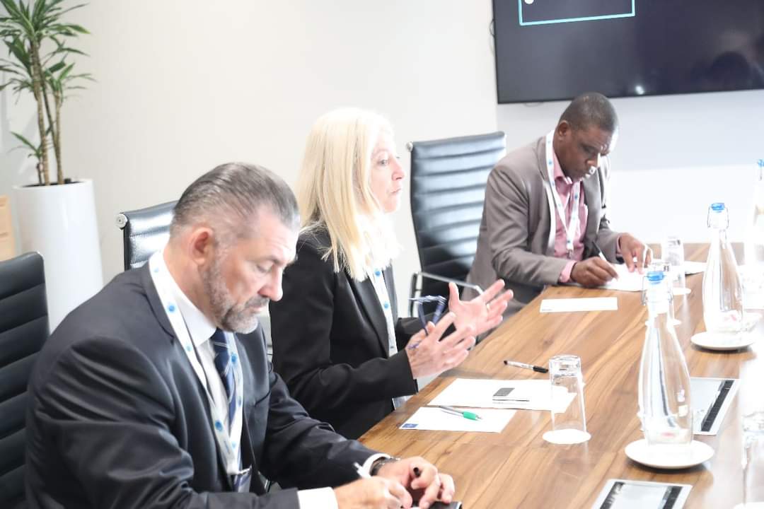 HigherEduGovZA's tweet image. Deputy Minister @ButiManamela  held Bilateral meeting with Minister of Science, Technological Development and Innovation from Serbia, Jelena Begovic on the sidelines of the 29th International Centre for Generic Engineering and Biotechnology Board of Governors .