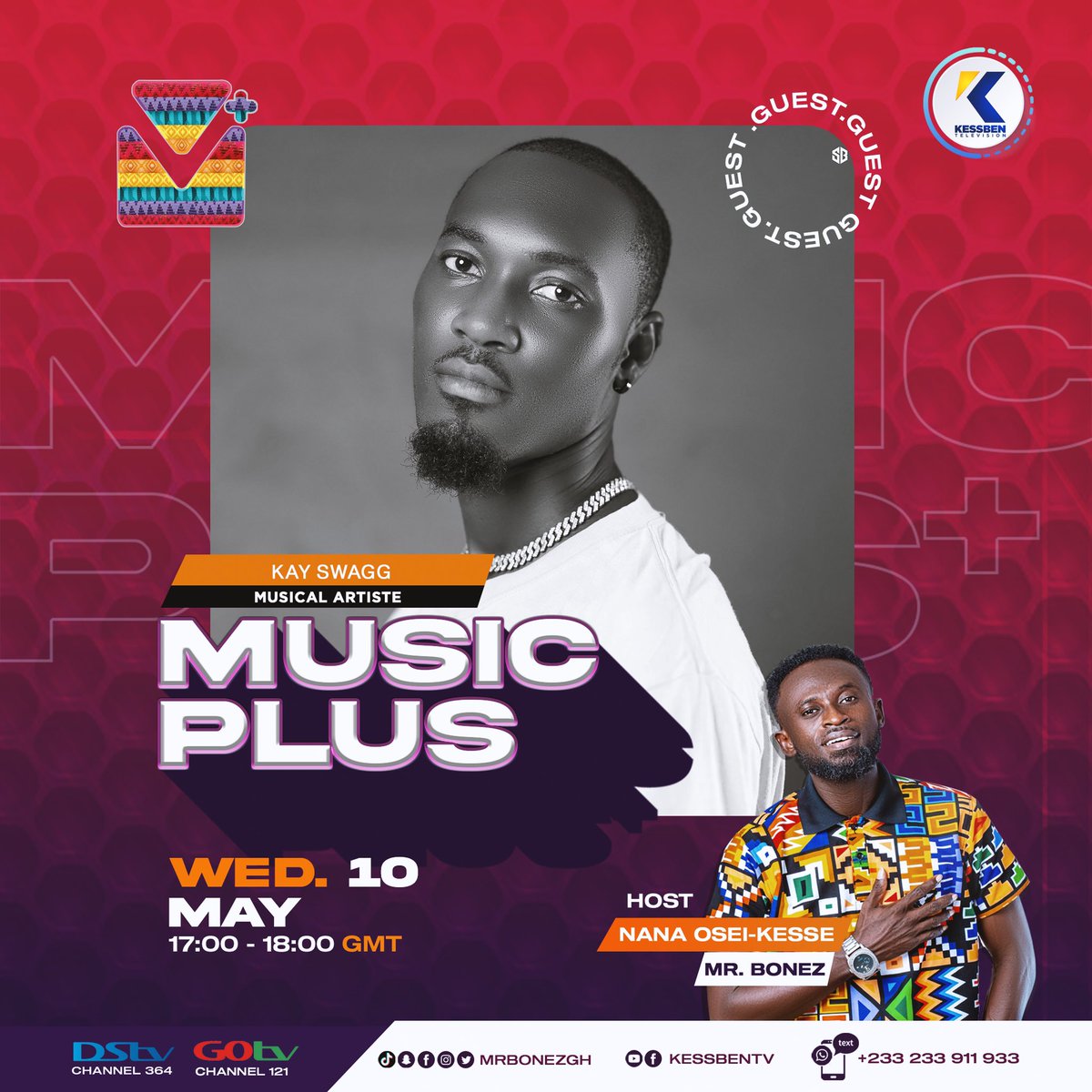 kayswagg__'s tweet photo. On @kessbenmedia this evening 5:00pm with @MrBoNeZgh 🔥Tune In! #Hisa #Hosanna https://t.co/AmqPdUb6D1
