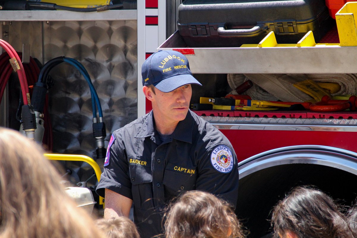 Lubbock Fire Rescue had a lot of visitors at its stations today! Station 18 &amp; Station 19 C-Shift welcomed both Stewart Elementary School and Lubbock-Cooper South Elementary to their stations for fire safety presentations and truck/station tours.