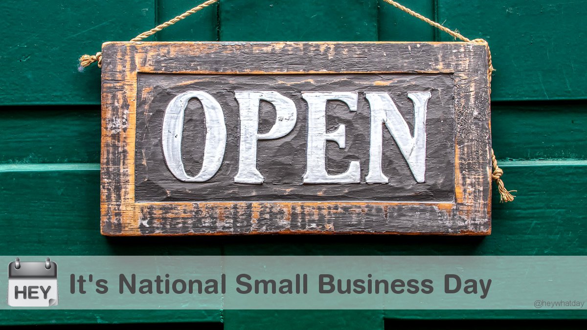 It's National Small Business Day! 
#NationalSmallBusinessDay #SmallBusinessDay #OpenForBusiness