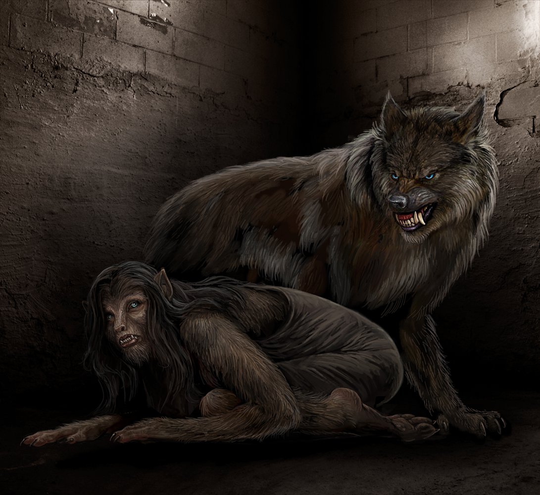 An #WerewolfWednesday piece from our dear friend, @EvilViergacht. Dr. Werewolf, we thank you. #WerewolfArt #Werewolf