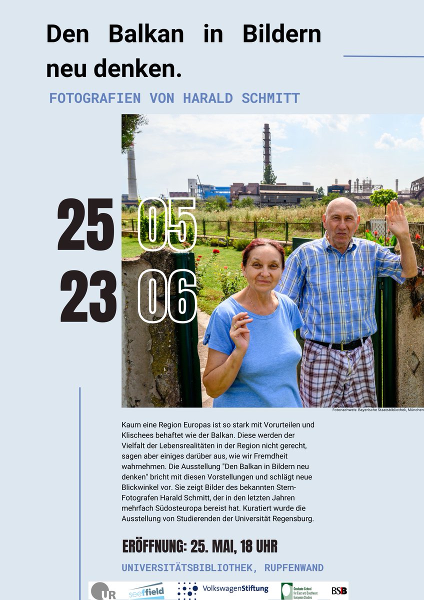 ubreg's tweet photo. Fotoausstellung📷 Den Balkan in Bildern neu denken. Fotografien von Harald Schmitt https://t.co/MDS9GaYOTJ Eröffnung am Donnerstag, 25. Mai 2023, 18:00 Uhr. Ausstellung bis 23. Juni 2023 im Oberen Foyer, Zentralbibliothek #Europa #Südosteuropa #Balkan #Fotografie #Regensburg https://t.co/3jEmZ8K6az