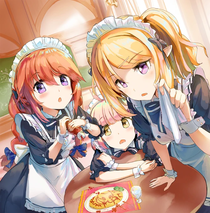 ↓再掲ですがなかよし部で描いていました#メイドの日 