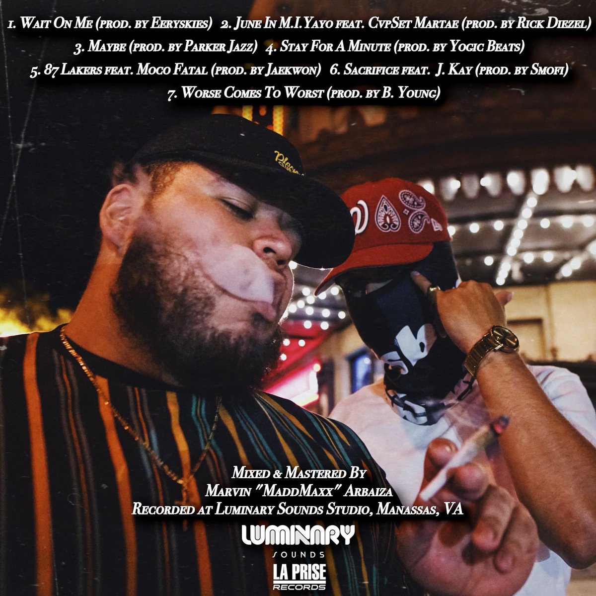ItsCoolGrey's tweet photo. My fifth project “Real Life No Fairy Tales” comes out this Friday 

Salute to my guy @WhoIsMaddMaxx 

#NewMusicAlert #NewRelease #Consistency https://t.co/9QaBM1jhZO