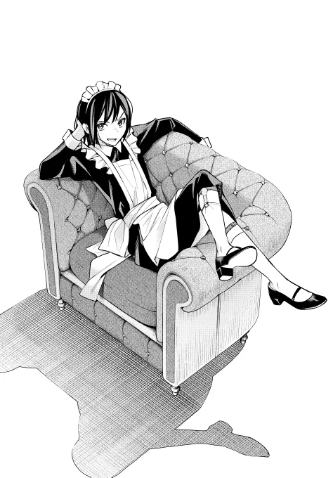 1巻から男主人公のメイド服(不本意)が出てくる漫画描いてます
#メイドの日 