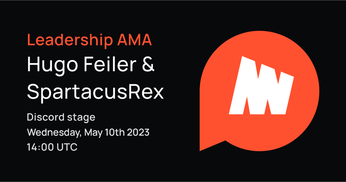 CEO Hugo Feiler &amp; Chief Architect SpartacusRex - Live in 30 minutes -🎙️

discord.gg/s6K432Nv?event…
