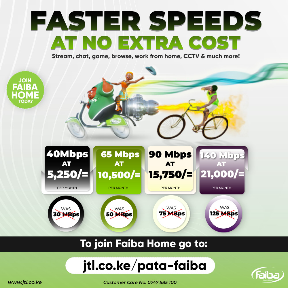 FaibaJTL's tweet photo. STREAMING, GAMING OR WORKING FROM HOME, we got you covered!

Enjoy Faster Speeds At No Extra Costs with Faiba Home!!

To get connected click on https://t.co/bXrOMaqNHH or call 0747585100 Today!

#FaibaJTL #GetFaibaHOME https://t.co/NVgEAhU5rw