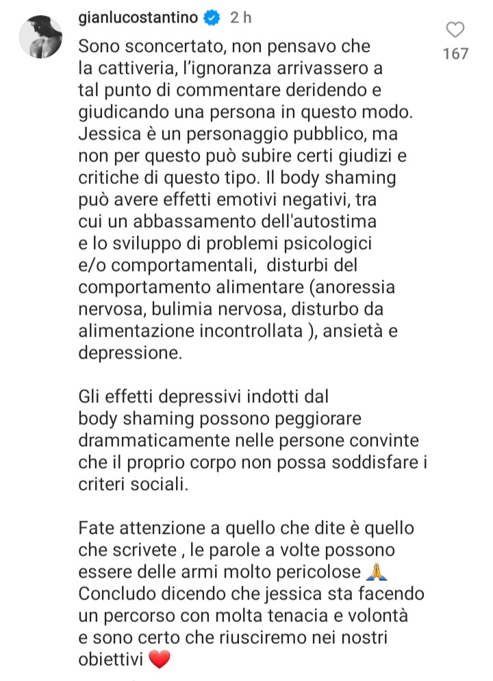 Grande stima per Gianluca ❤ #stopbodyshaming #jessyselassie