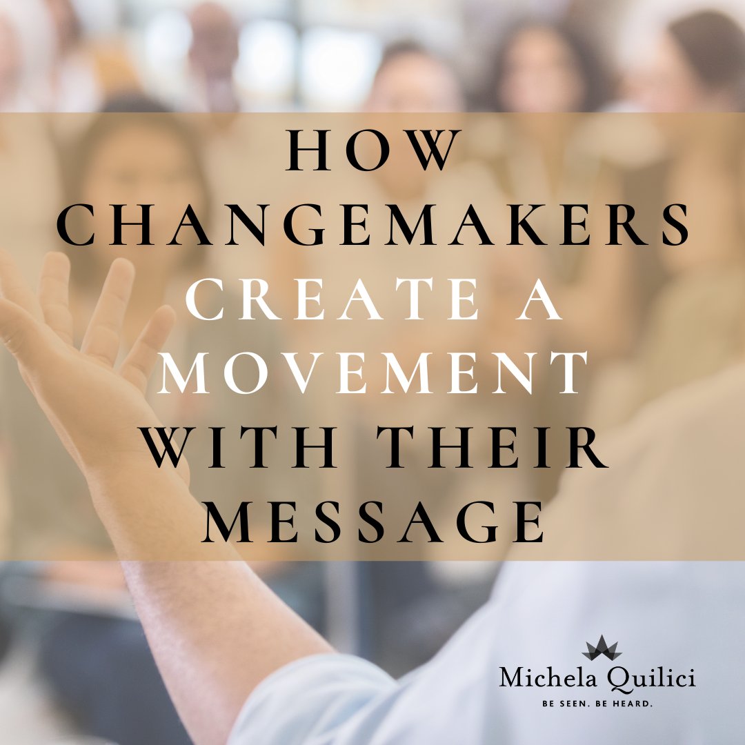 MichelaQuilici's tweet image. #Changemakers and #messengers who create a movement with their #message start somewhere, and typically it starts with their own #personalstory. Read more: linkedin.com/pulse/how-chan…