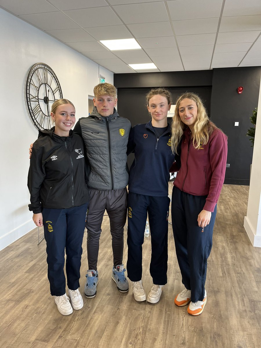 ReptonLife's tweet photo. It was a huge pleasure to welcome 🙏🏻 @nieperacademy Year 7 pupils to @ReptonSchool today. Fantastic to see them enjoying a range of activities from Fives to football ⚽️ and cricket. Lots of fun was had, in spite of the weather! Many thanks 🙏🏻 to our pupil panel who spoke so well! https://t.co/0Jzg2pfzg2