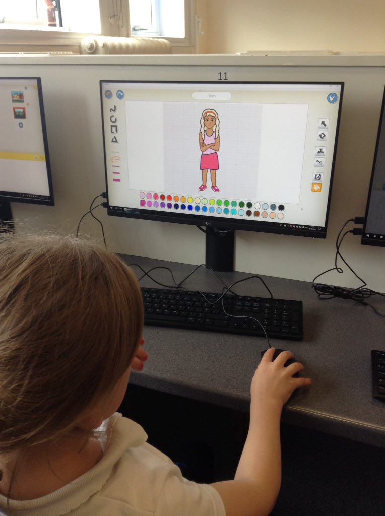 latimerprimary's tweet image. Year 2 have been learning how to programme using Scratch Junior. We have learnt how to add characters, change their colours and change the background. #2AB #LatimerComputing #ComputerScience