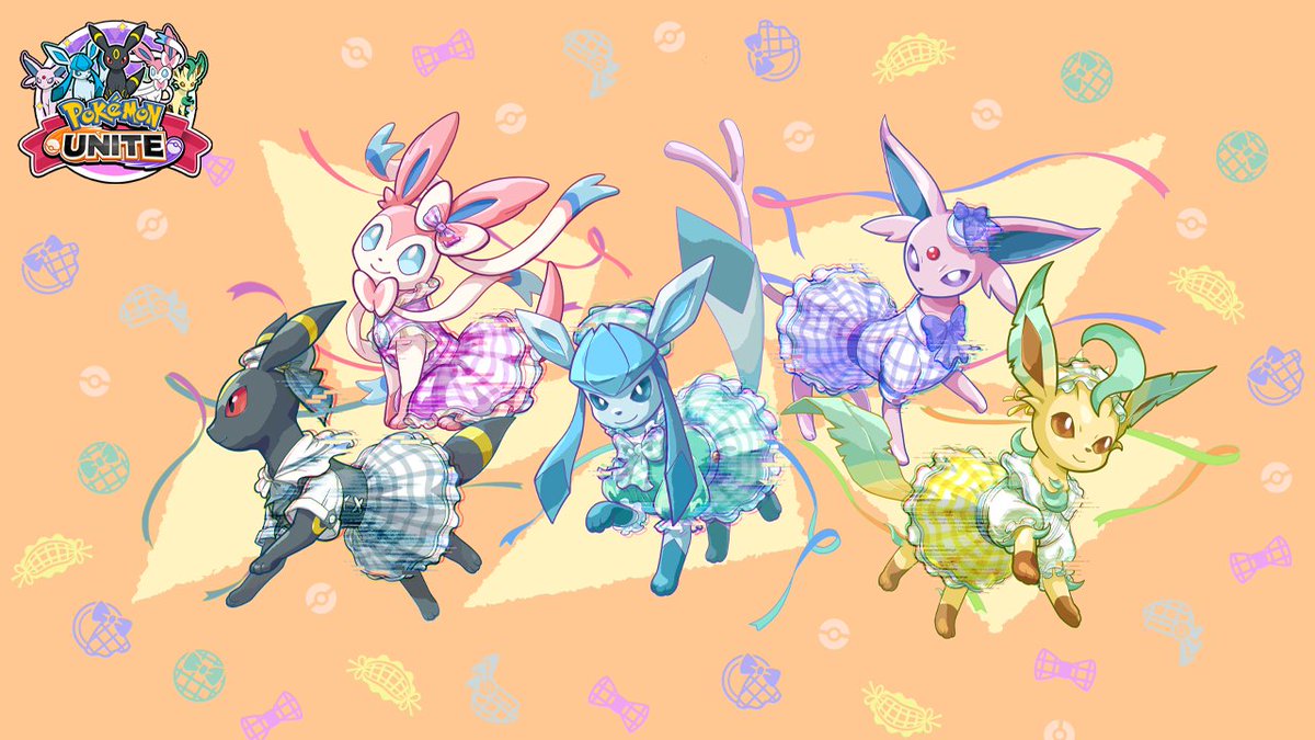 SerebiiNet's tweet photo. Serebii Picture: Special artwork for Pokémon UNITE of the Eevee evolutions and new Holowear which will be released for each of them over the coming weeks https://t.co/NWlAdn57aQ https://t.co/5uC0PwDcXF