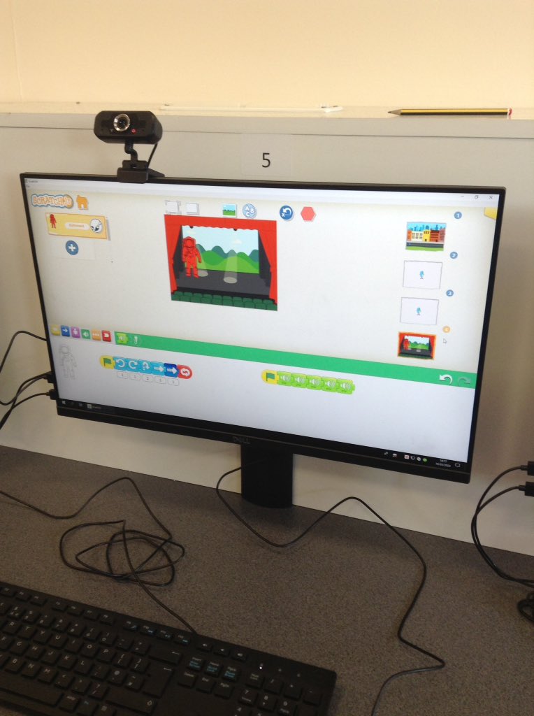 latimerprimary's tweet image. Year 2 have been learning how to programme using Scratch Junior. We have also learnt how to make algorithms for multiple characters and have made them interact with each other #2AB #LatimerComputing #ComputerScience