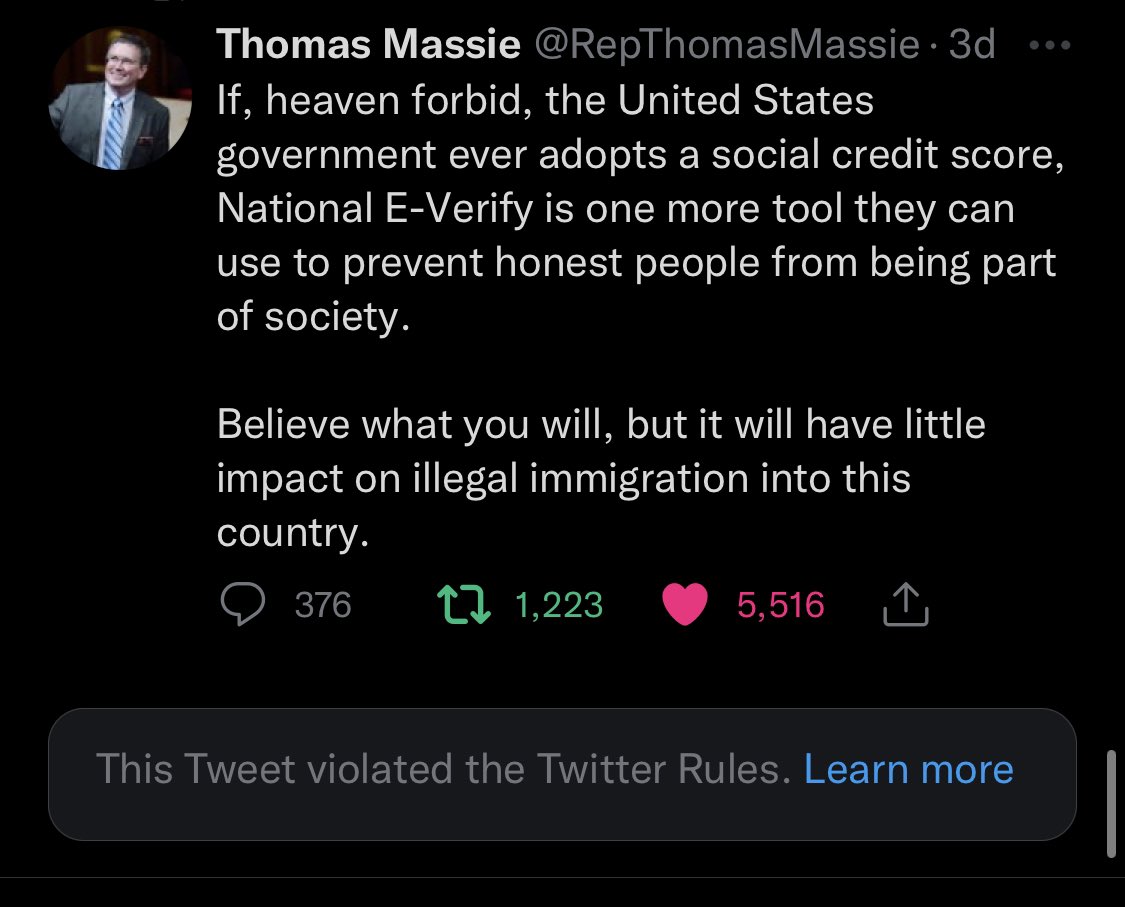 btckip's tweet image. Twitter's censorship game is getting shady - a Congress member's tweet flagged for violating their rules, but with no clear explanation of what was wrong? Time for Twitter to come clean and stop playing the mystery game! #CensorshipFail #TransparencyPlease