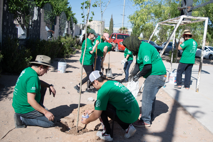 IntevaProducts's tweet photo. At Inteva, supporting our communities and making a positive impact locally is a global commitment. A team from our Juarez, Mexico technical center recently joined other area volunteers with the United Way and the "Mision con Vision" youth shelter for a tree-planting event. https://t.co/3QChqPRowH