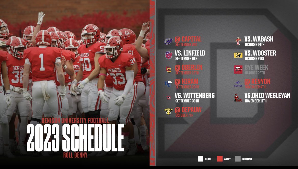 Our Fall 2023 schedule is out!! 
#RollDENNY