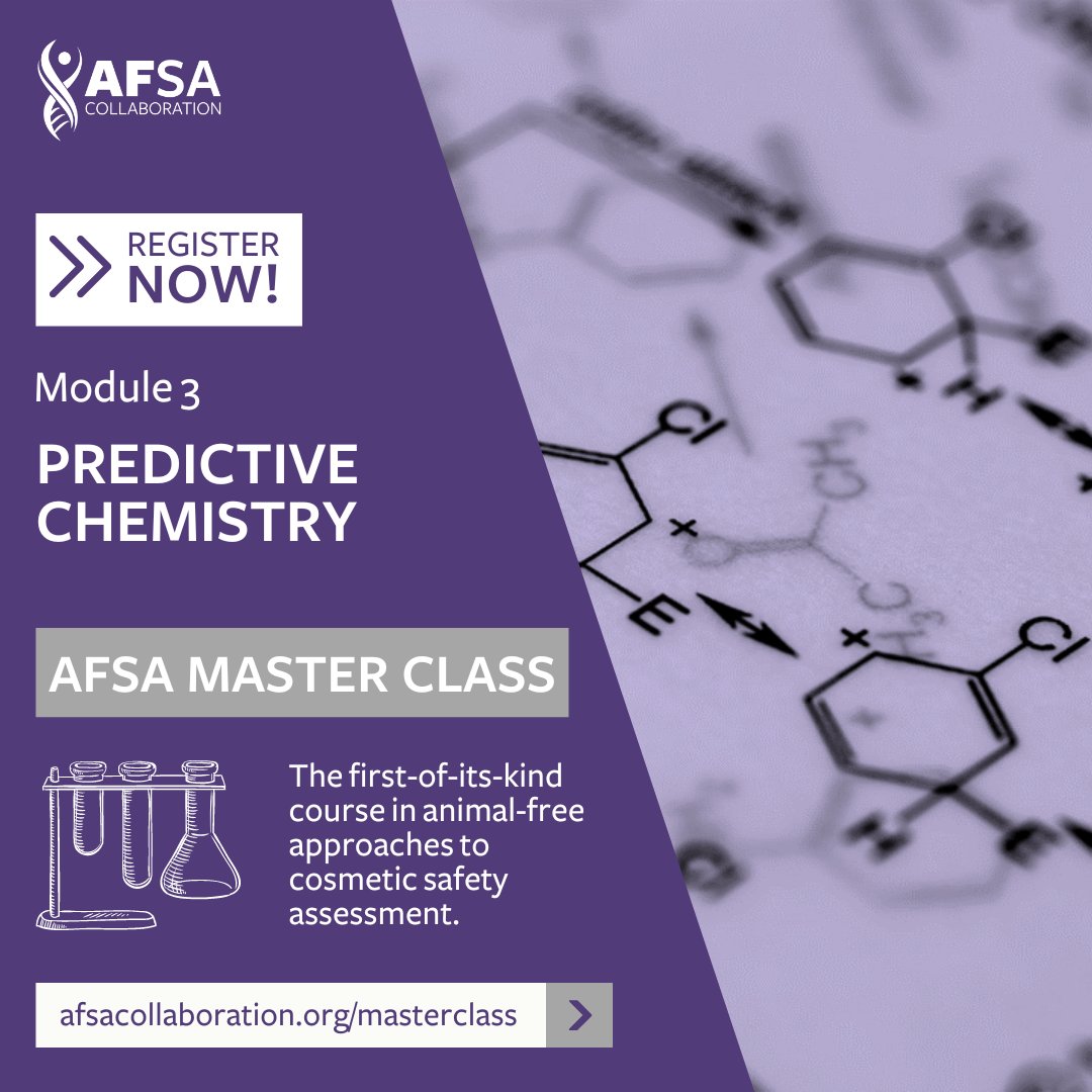 AFSAcollab's tweet image. 👨‍🔬⚗️ Do you know how to use knowledge of a chemical’s structure to make computer-assisted predictions about #kinetics, #metabolism, #bioactivity &amp;amp; more?

Register for the #predictivechemistry module of our #AFSAMasterClass to learn from global experts: afsacollaboration.org/masterclass