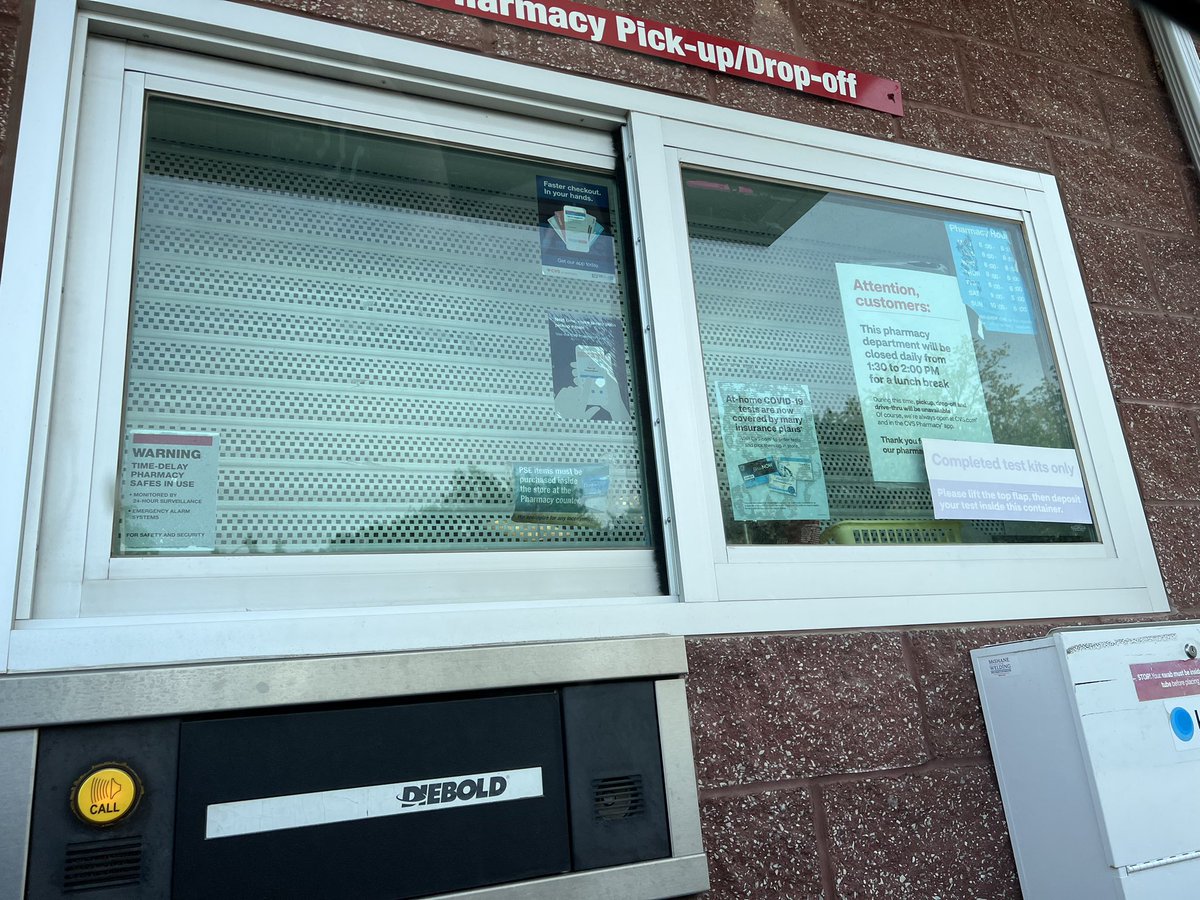 CarpKU's tweet photo. No signage indicating you are closed and have alternative business hours. No alternative means of getting medication if your time is limited. Etc. https://t.co/Hgf0pop94X