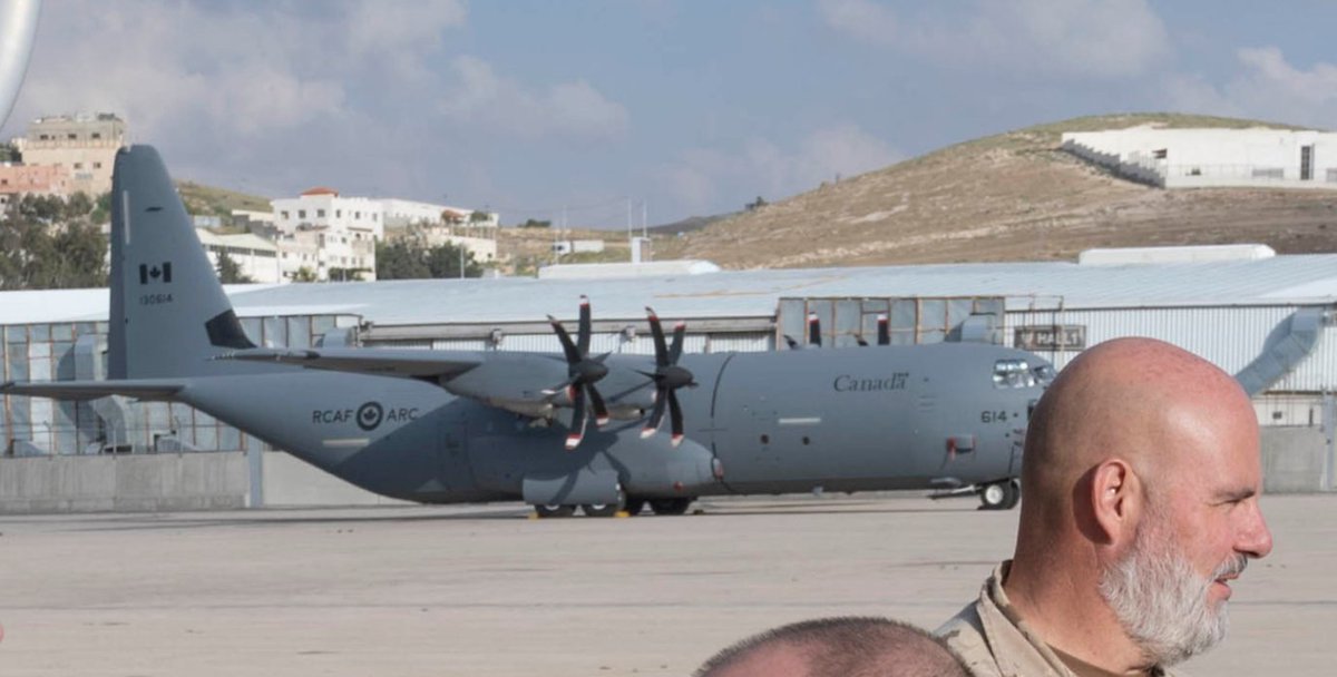 steffanwatkins's tweet photo. 🇨🇦 All RCAF aircraft assigned to #OpSAVANNE have been redeployed to other operations. The last #RCAF aircraft attached to the mission, which had been in Amman #Jordan 🇯🇴 (CC-130J Hercules 130614 #C2B5AD Pictured there May 7) left for #OpIMPACT flights in #Iraq 🇮�� on 2023-05-09. https://t.co/vtPwaJSeMK