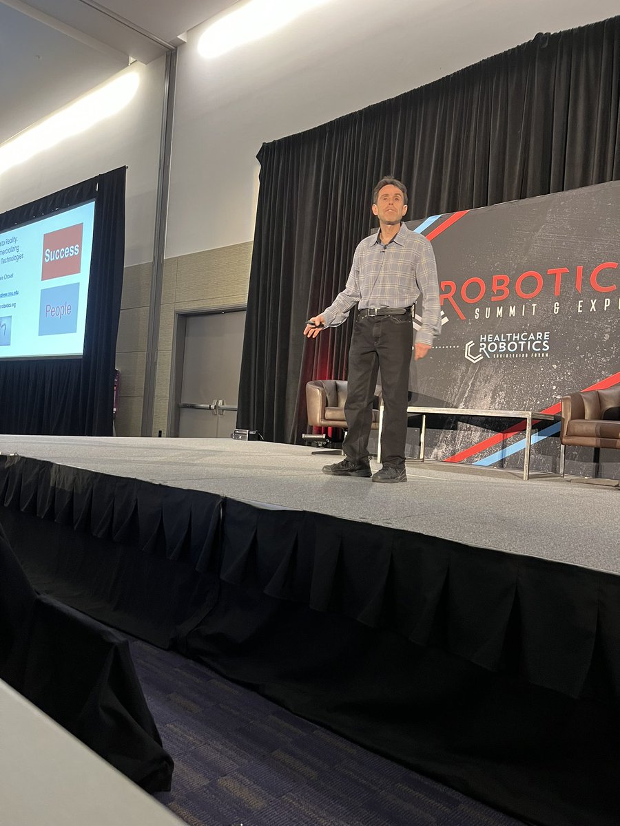 KnowTheIntel's tweet photo. A robotics legend: @howiechoset speaking about bringing tech ideas into reality, something he knows a lot about https://t.co/ni9EQ4zQQ0