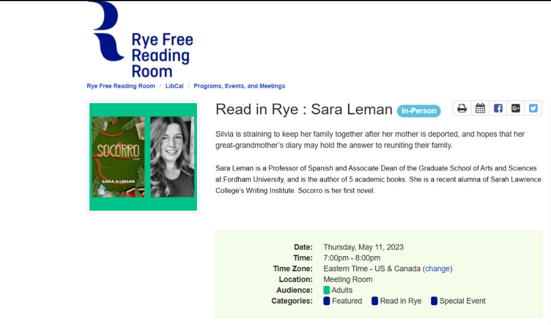 nervous_ghosts's tweet photo. If you're in #NewYork check out @SaraALemanAuthr https://t.co/Gbe7jToVnM