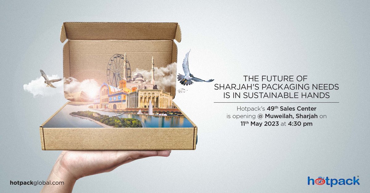 The future of Sharjah’s packaging looks bright.

It’s the grand opening of our 49th Sales Center at Muweilah, Sharjah. 

We are overwhelmed with the support you’ve shown us over the years. Please join us as we add another milestone to our journey.

 #packaging #retailstore #sales
