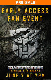 filmtagonist's tweet photo. Calling all @transformers fans! Its official, tickets are now on sale for #Transformers #RiseoftheBeasts! The Early Access Fan Event is June 7th! I already bought my tickets &amp; I  can't wait to experience this movie with my fellow fans! https://t.co/H48L2ALImU