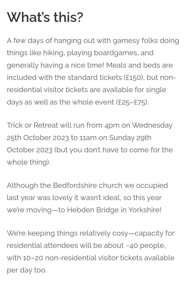Trick_Retreat's tweet photo. I appreciate the event website is a bit TLDR so here are the key bits! 😅 https://t.co/1aKq6Td0dJ
