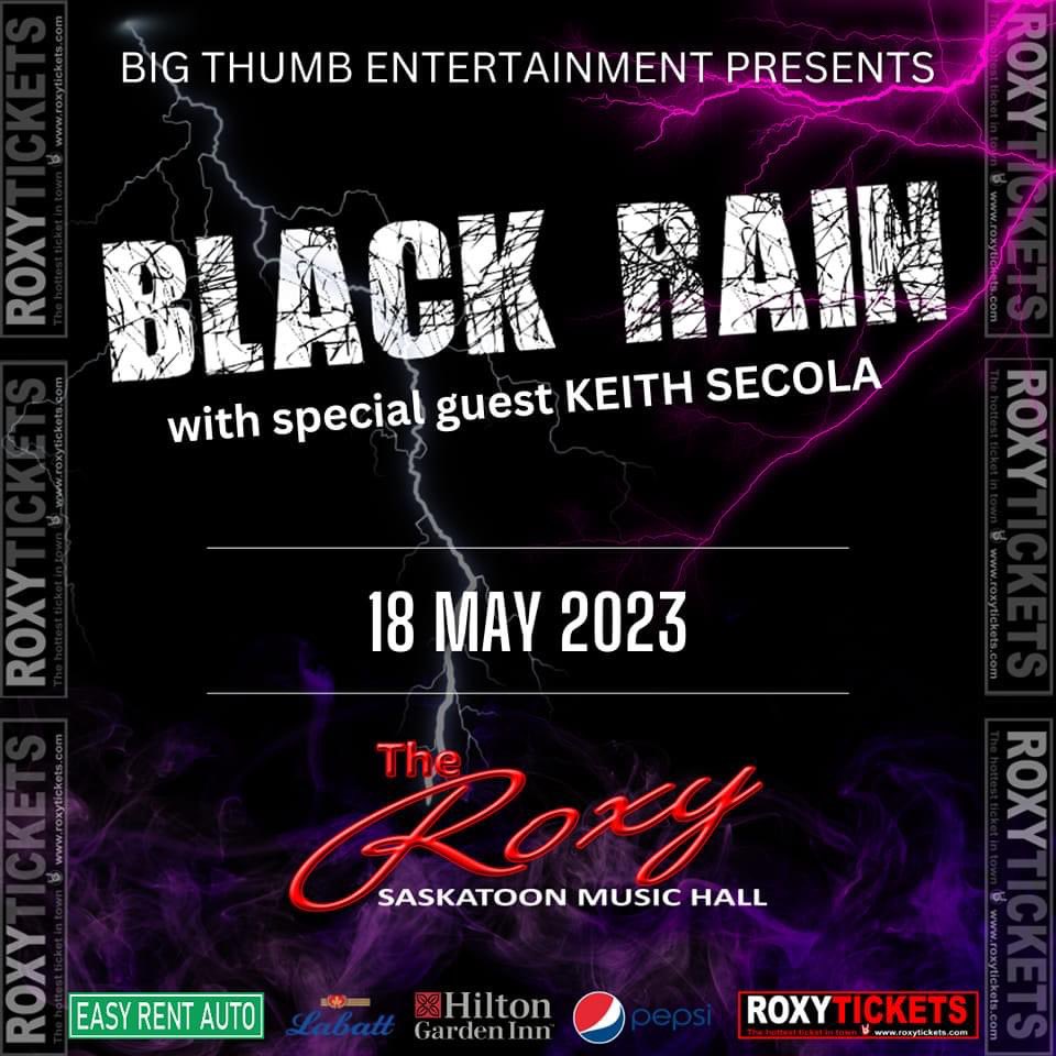 🚨 Just Announced 🚨
On May 18th, we are stoked to have one of Saskatchewan most famous party bands kick off the FSIN annual hockey tournament with the talented group! Big Thumb Entertainment presents the talented BlackRain with special guest's, Keith Secola 
#hockeytournament