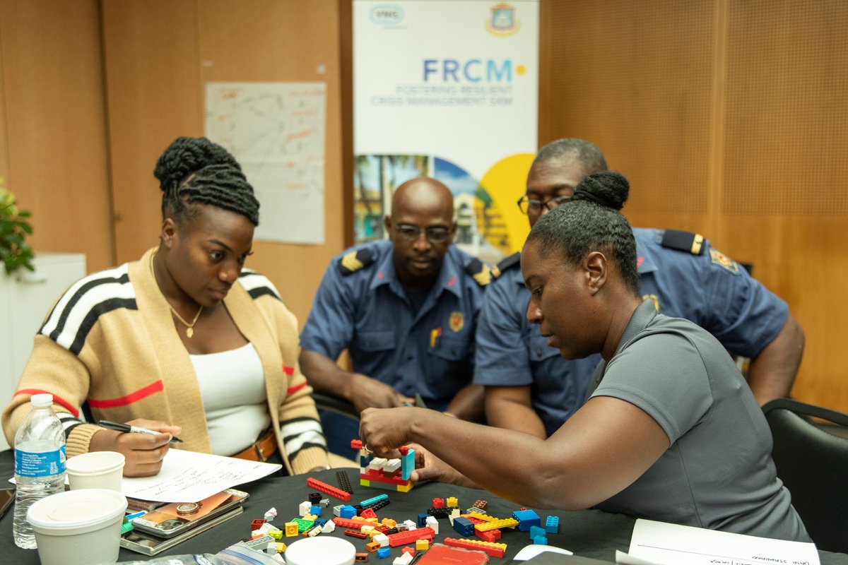 VNGi's tweet photo. VNGi and the government of Sint Maarten, hosted four Information Management sessions as part of the ‘Fostering Resilient Crisis Management’ (FRCM) project on Sint Maarten, financed by the @RESEMBID2023  Fund, to improve the sharing of information during a crisis situation. https://t.co/9oVKRgLEWx