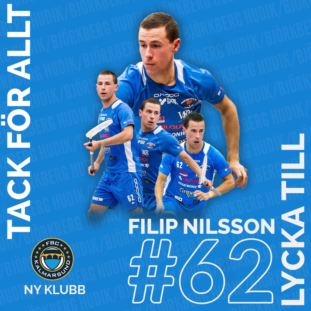 Vi tackar Filip Nilsson som tar steget tillbaka upp i högsta ligan där hans nya klubbadress blir Kalmarsund! 

Vi önskar Filip lycka till i SSL och Kalmarsund och tackar för dina insatser i den blå tröjan! 💙
----------------------------
För framtida nyheter/inlägg följ <a href="/IBKHudik/">IBK Hudik</a>