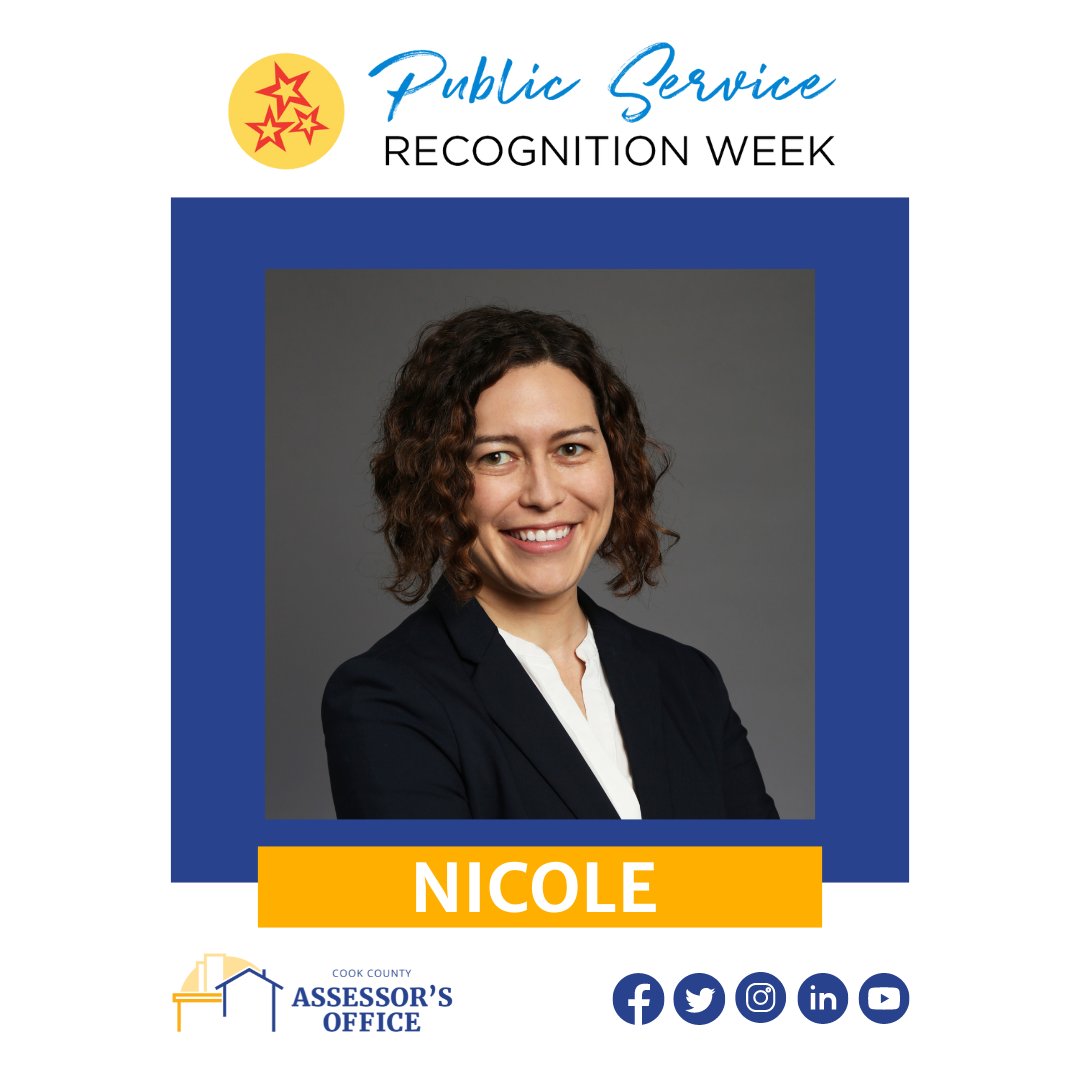 AssessorCook's tweet photo. In honor of Public Service Recognition Week, Chief Data Officer Nicole shares what motivated her to pursue a career in public service.

#PSRW #PSRWeek #CookCountyAssessor https://t.co/iKy80eNBSY